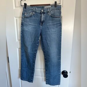 AG Adriano Goldschmied Blue Straight Leg Jeans